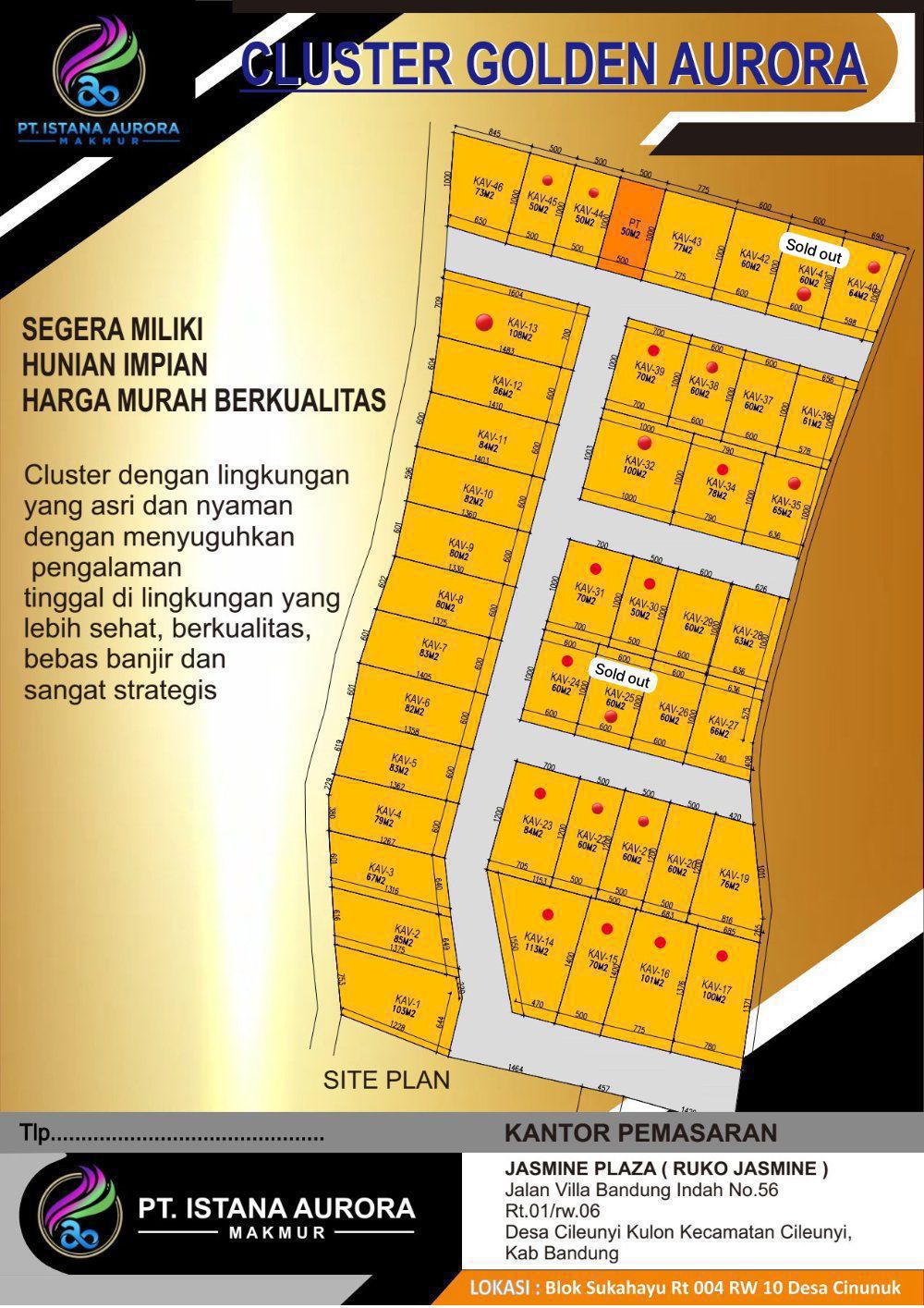 Site Plan Blue Cluster Aurora